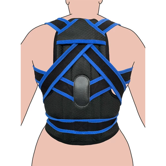 Testtartásjavító (dupla gerinc támasztólemez, kék)