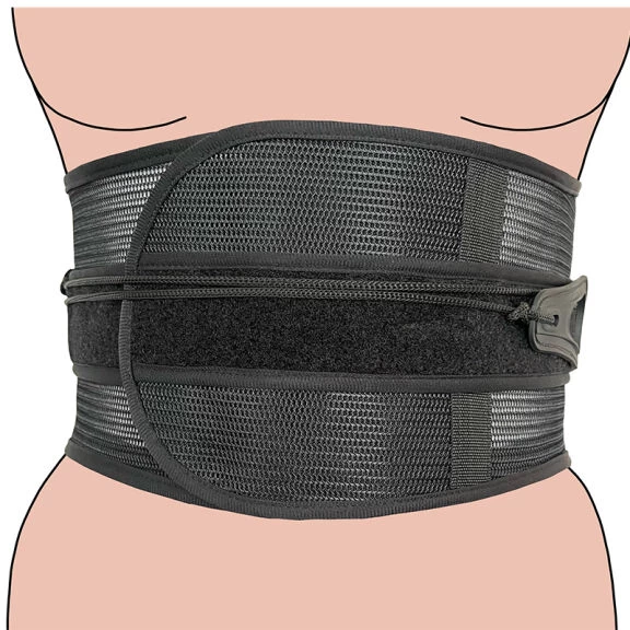 Zsinóros tapadási derékvédő