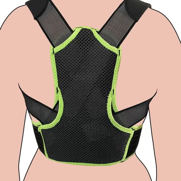 Testtartásjavító (vállpárnás, zöld)