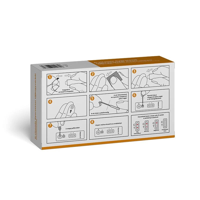 D-vitamin Gyorsteszt Ujjbegyvérből (Tesztkazettás)